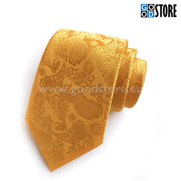 Kinkekarp lipsu, mansetinööpide, lipsunõela ja rinnataskurätikuga, kollane