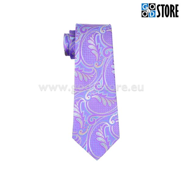 Luksuslik seotava lipsu komplekt, helkiv violetne ja sinine