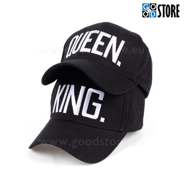 "KING" tikandiga nokatsmüts, must