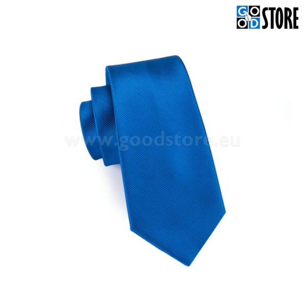 Luksuslik lipsu komplekt, mansetinööpide ja rinnarätikuga, sinine
