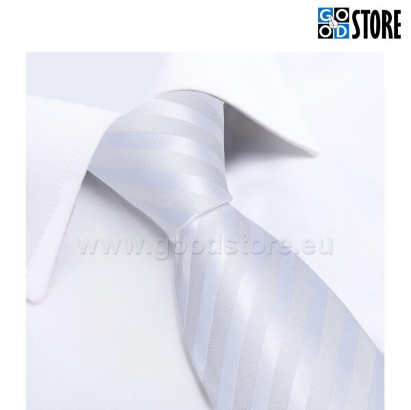 Luksuslik lipsu komlekt, N-7005 valge-triibuline GoodStore