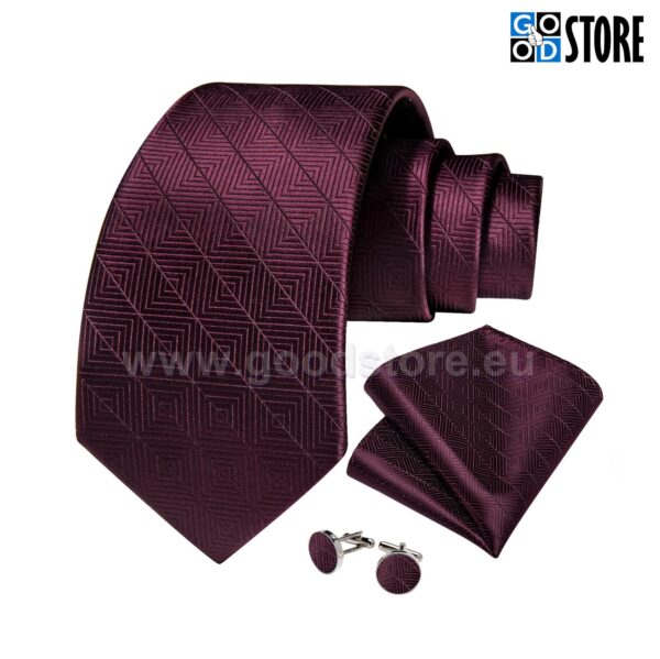 Luksuslik lipsu komlekt, N-7759-violetne-tumepunane-GoodStore